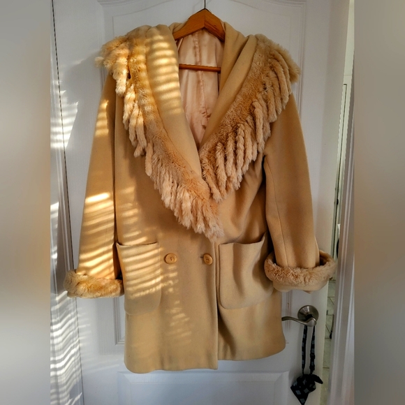 Vintage pre 1950s Raffinati Le Collezioni wool and cashmere coat - Picture 1 of 7